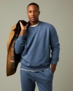 Tims Unisex Crewneck - Denim Heather - Image 2